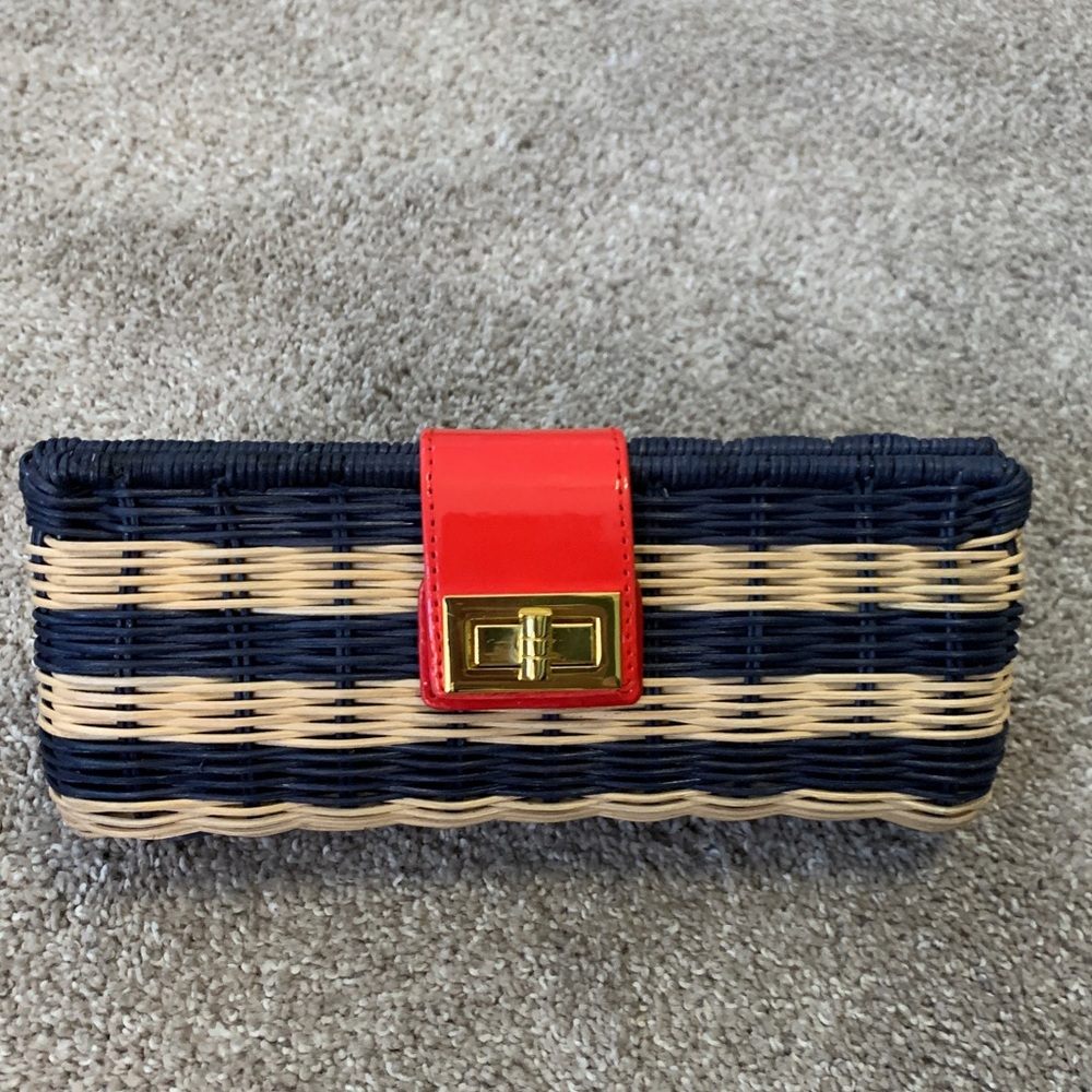 J. Crew Wicker Clutch